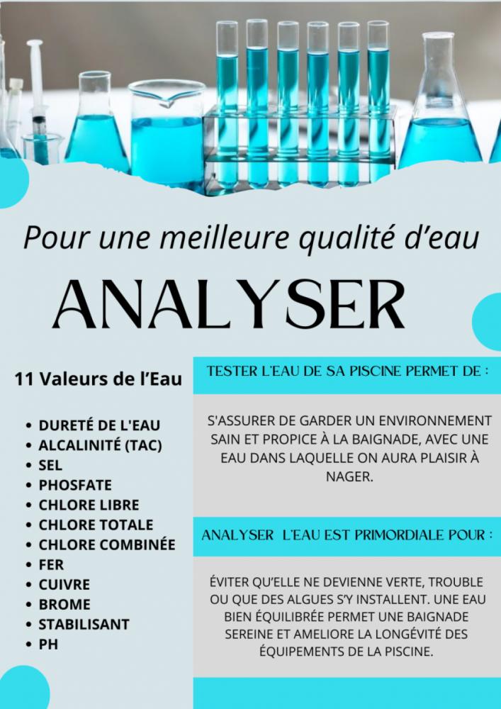 Analyser votre eau de piscine Dijon